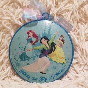Disney Parks Princess Metal Ornament Blue